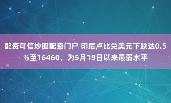 配资可信炒股配资门户 印尼卢比兑美元下跌达0.5%至16460，为5月19日以来最弱水平